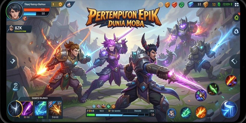Tangkapan layar gameplay 8ZK dengan aksi pertarungan yang mendebarkan.