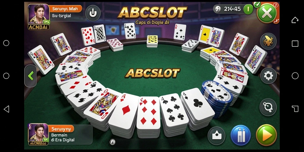 Screenshot gameplay menunjukkan keseruan bermain Gaple di ABCSLOT.