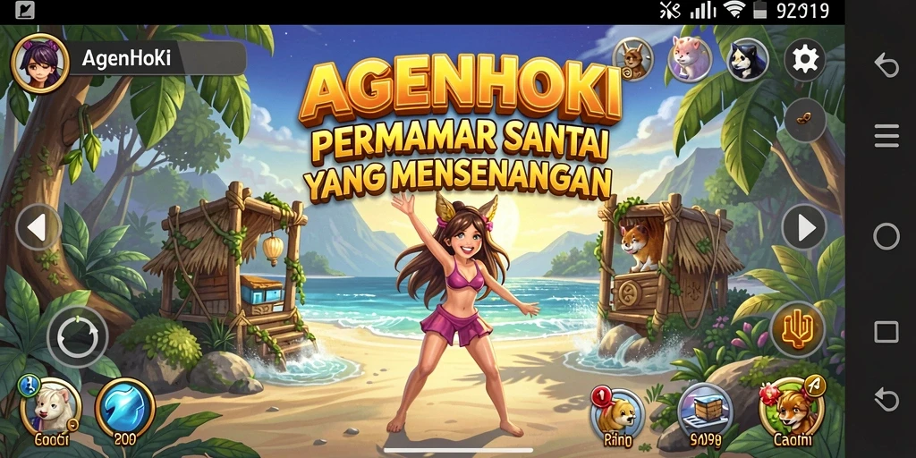 Tampilan gameplay AGENHOKI yang menarik dan interaktif.