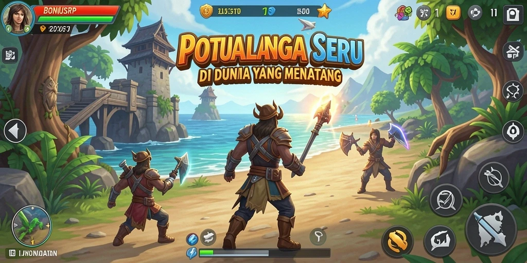 Gameplay menakjubkan di dunia petualangan BONUSRP.
