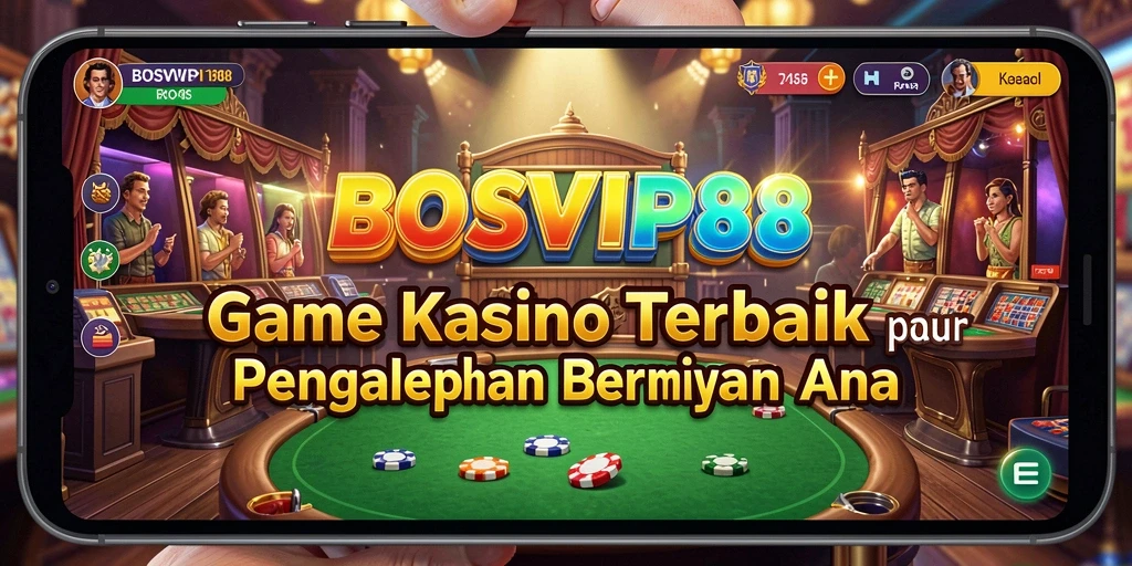 Tangkapan layar utama BOSVIP88 menampilkan pengalaman bermain kasino yang mendebarkan.