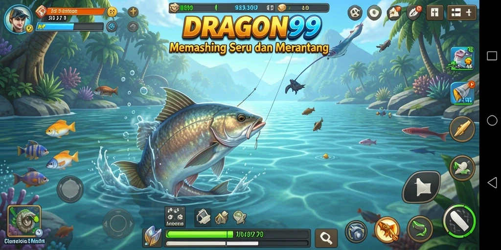 Gameplay menarik dari DRAGON99 yang menunjukkan pengalaman memancing.