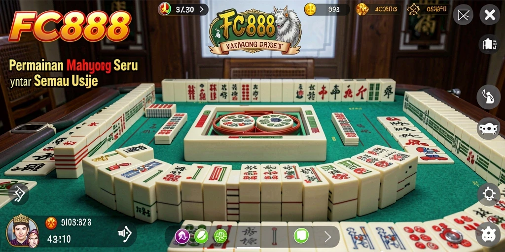 Tampilan gameplay FC888 yang menawan dan menarik saat bermain Mahjong.