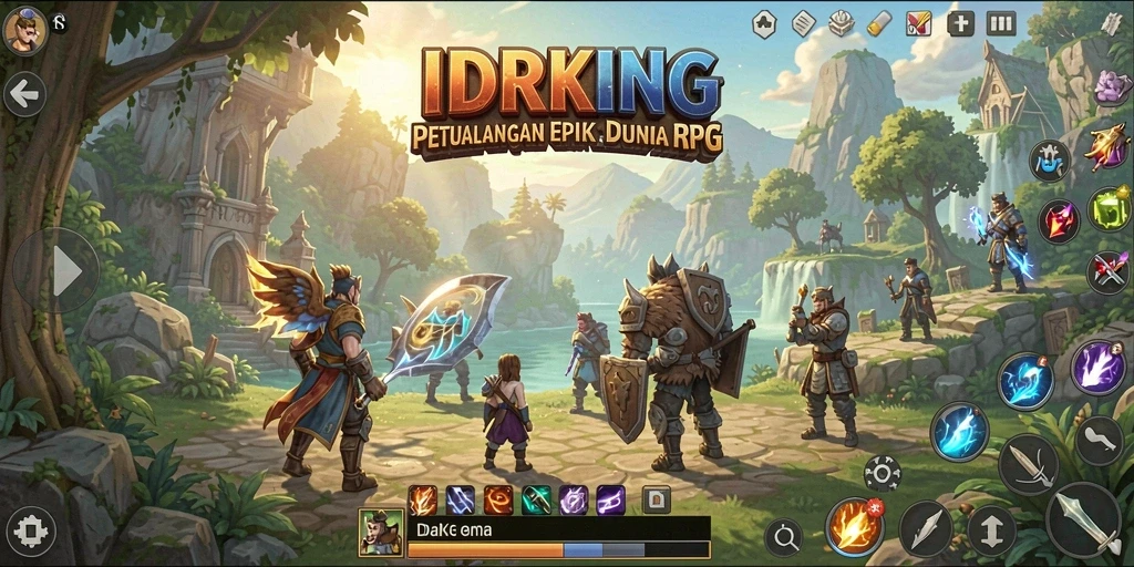 Tampilan menawan dari gameplay IDRKING yang memukau.