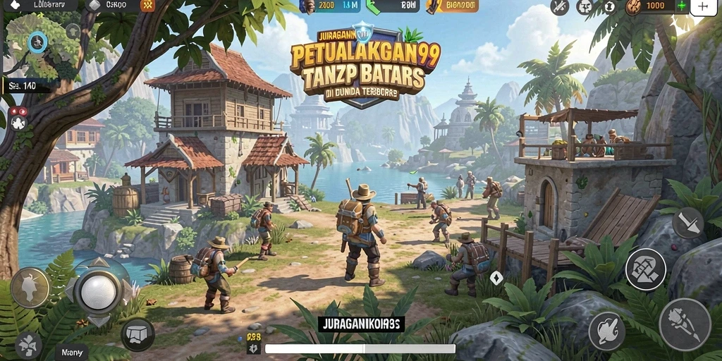 Tampilan gameplay JURAGANKOIN99 di dunia terbuka yang menakjubkan.