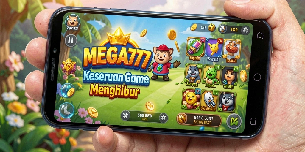 Tampilan gameplay seru dari MEGA777 yang penuh warna.