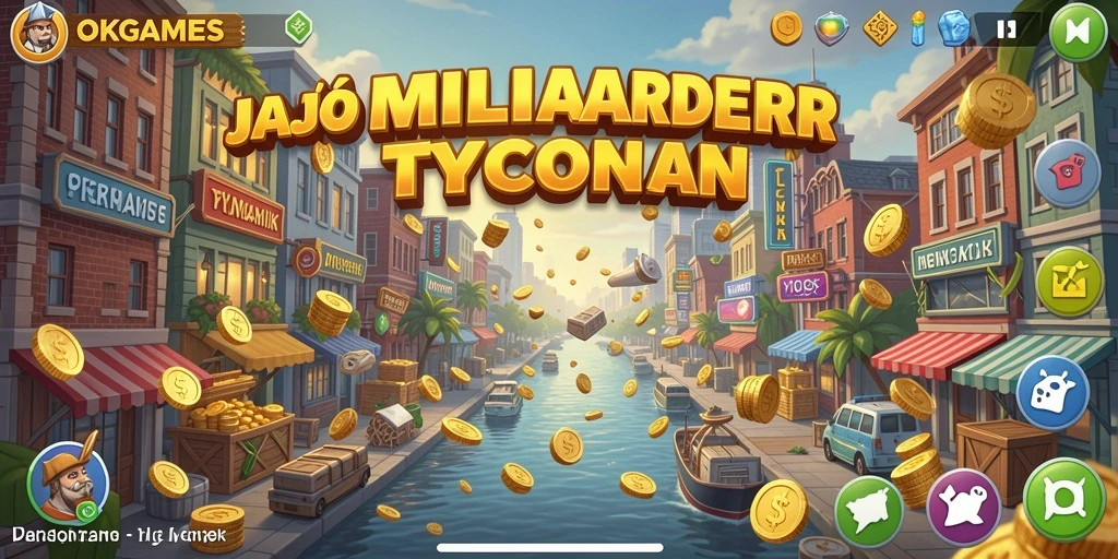Tampilan gameplay seru di dunia Tycoon yang menarik.