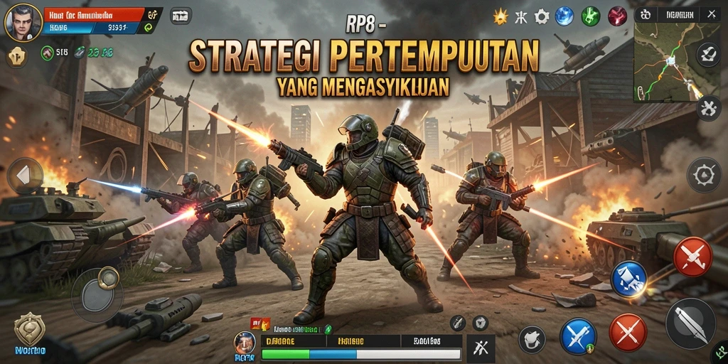 Tampilan gameplay RP8 yang menarik dengan pertempuran strategis.