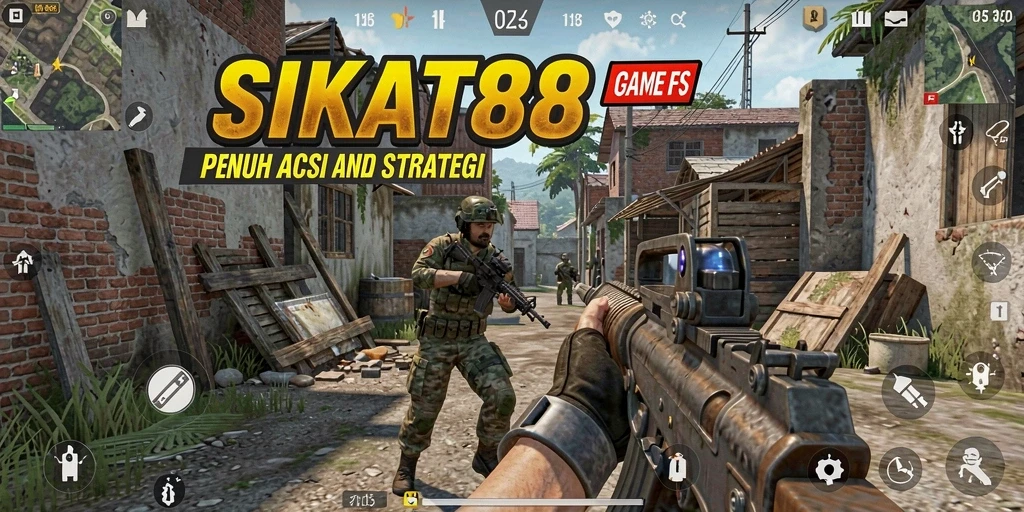 Screenshot SIKAT88 menampilkan aksi tembak-menembak yang seru dan menegangkan.