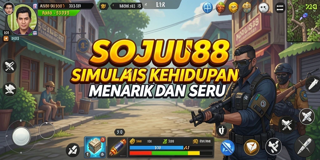 Tampilan gameplay menarik dari SOJU88 dengan berbagai aktivitas simulasi.