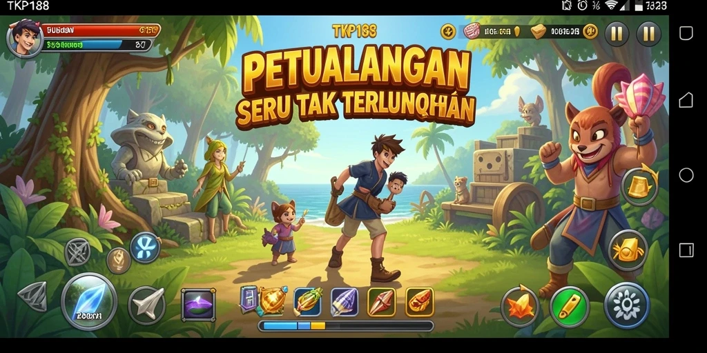 Tampilan gameplay yang menakjubkan dalam TKP188, penuh petualangan menarik.